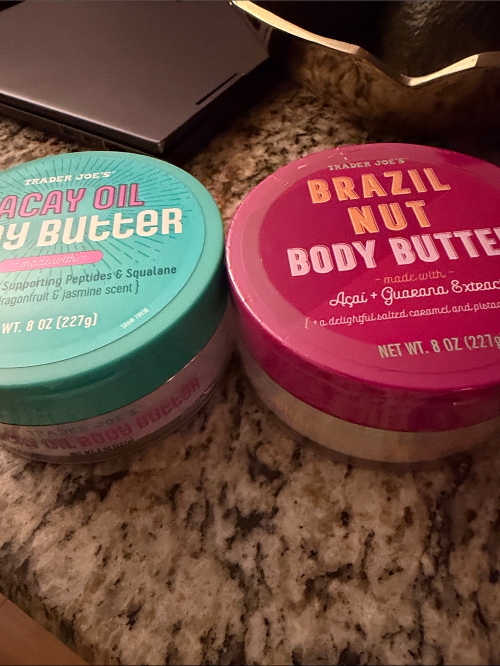 TRADER JOES ~ Brazil Nut Body Butter - CACAY OIL body Butter ~Collagen Peptides